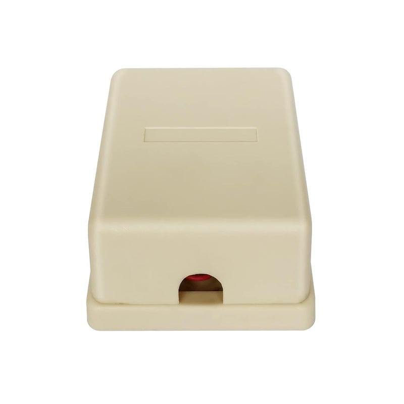 NECABLES صندوق جاك هاتف مزدوج السطح مع منفذين 4 أطراف براغي إلى 2 RJ11 6P4C أنثوي عاجي - Image 4
